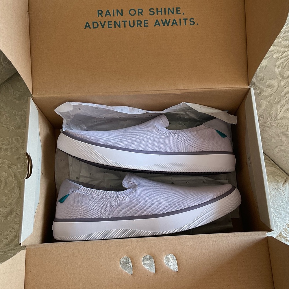 Vessi Boardwalk Slip-On Shoes in Lilac